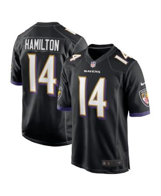 Men's Kyle Hamilton Black Baltimore Ravens 2022 NFL Draft First Round Pick Game Jersey