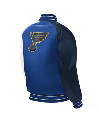 Big Boys and Girls Blue St. Louis Blues Raglan Full-Snap Varsity Jacket
