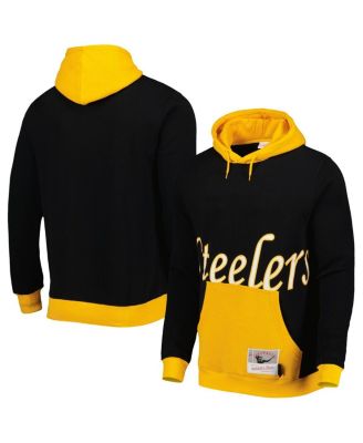 Men's Black Pittsburgh Steelers Big Face 5.0 Pullover Hoodie