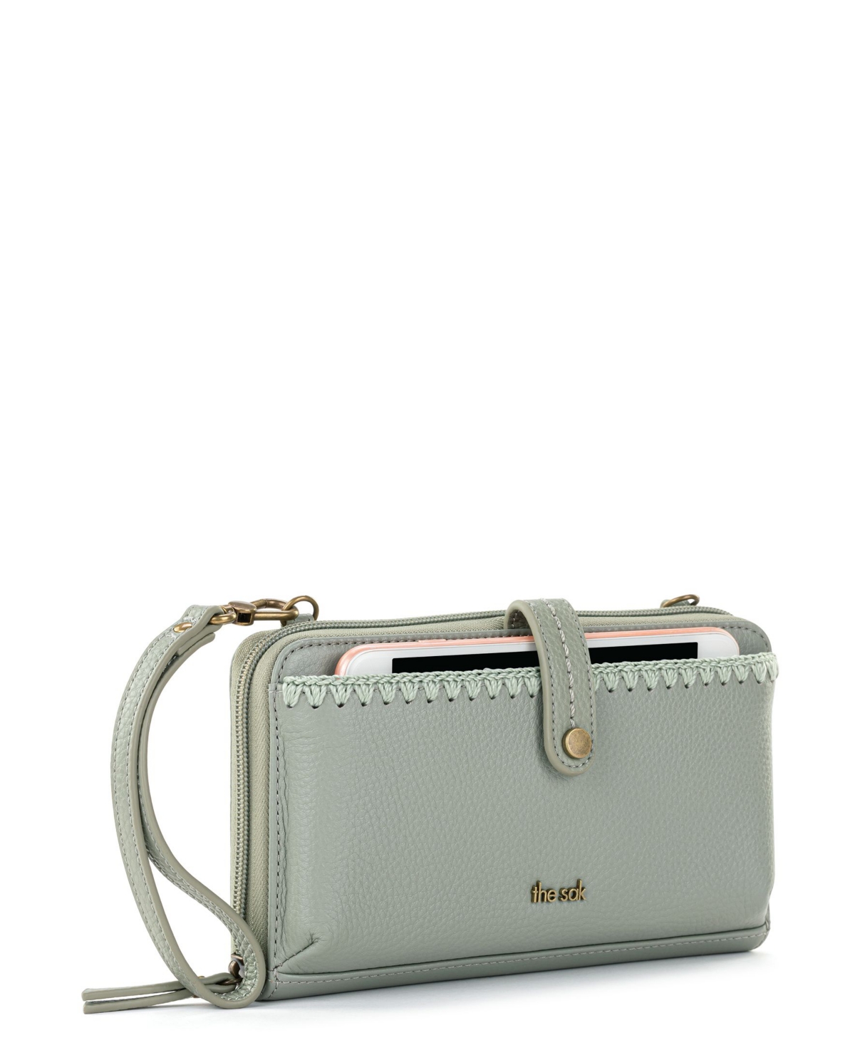 The Sak Women's Iris Leather Convertible Smartphone Crossbody Bag - Magenta  | Smart Closet