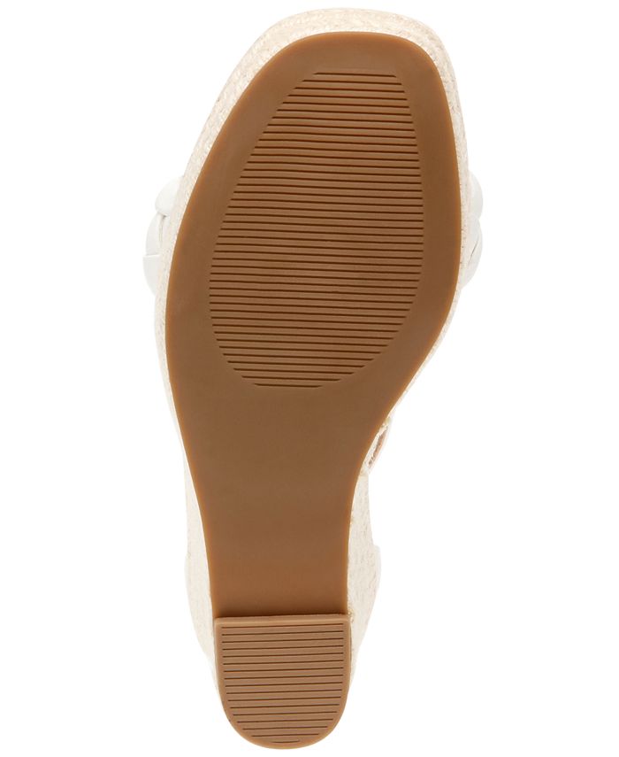 DV Dolce Vita Women's Harriat Braided Espadrille Platform Wedge Sandals