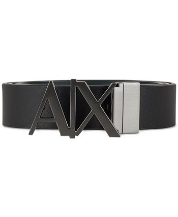 A X Armani Exchange Men s Reversible Logo Buckle Belt Macy s