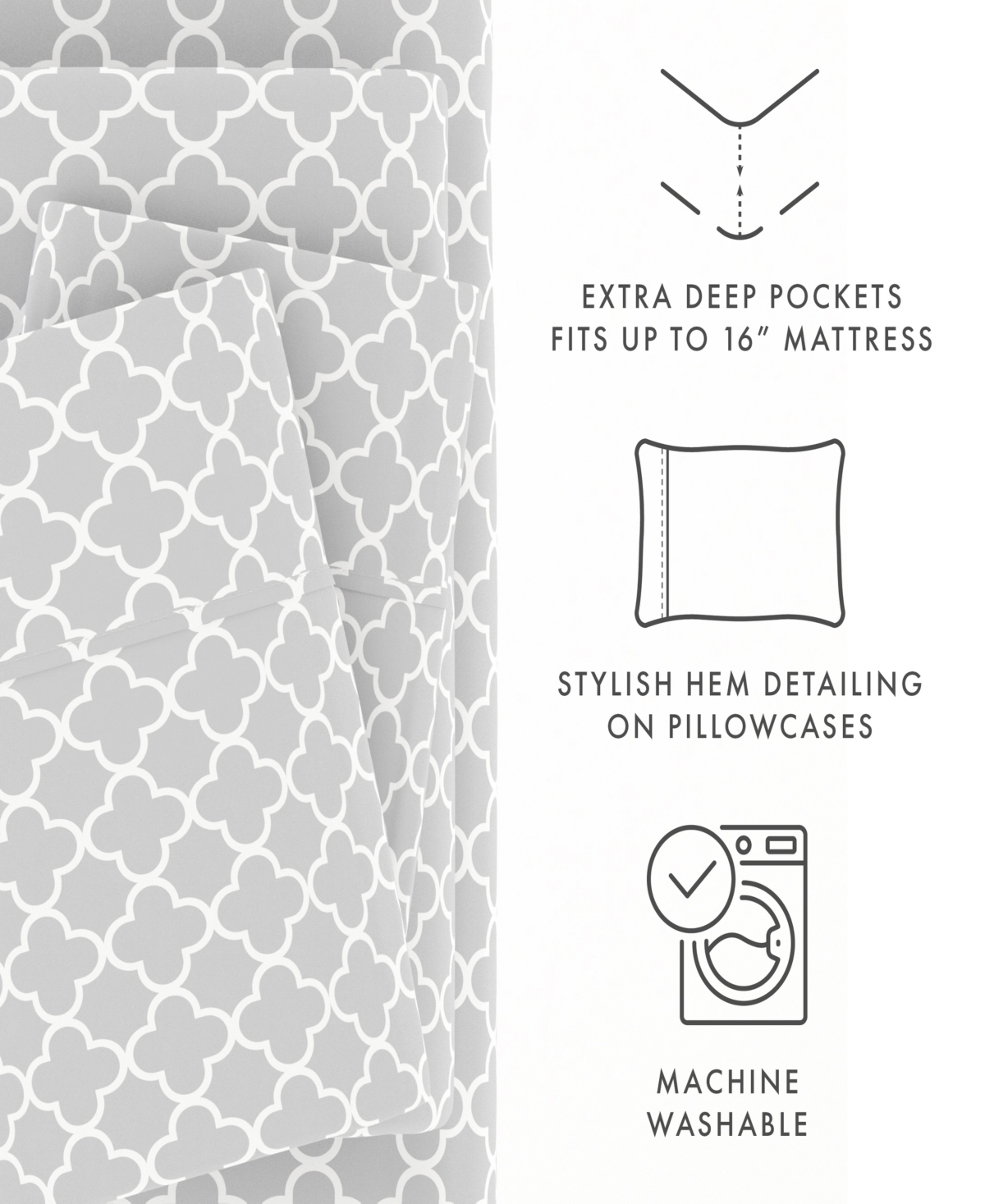 The Timeless Classics by Home Collection Premium Ultra Soft Pattern 3 Piece Bed Sheet Set -