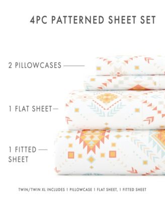 ienjoy Home The Boho & Beyond Premium Ultra Soft Pattern 4-Pc. Sheet Set, California King