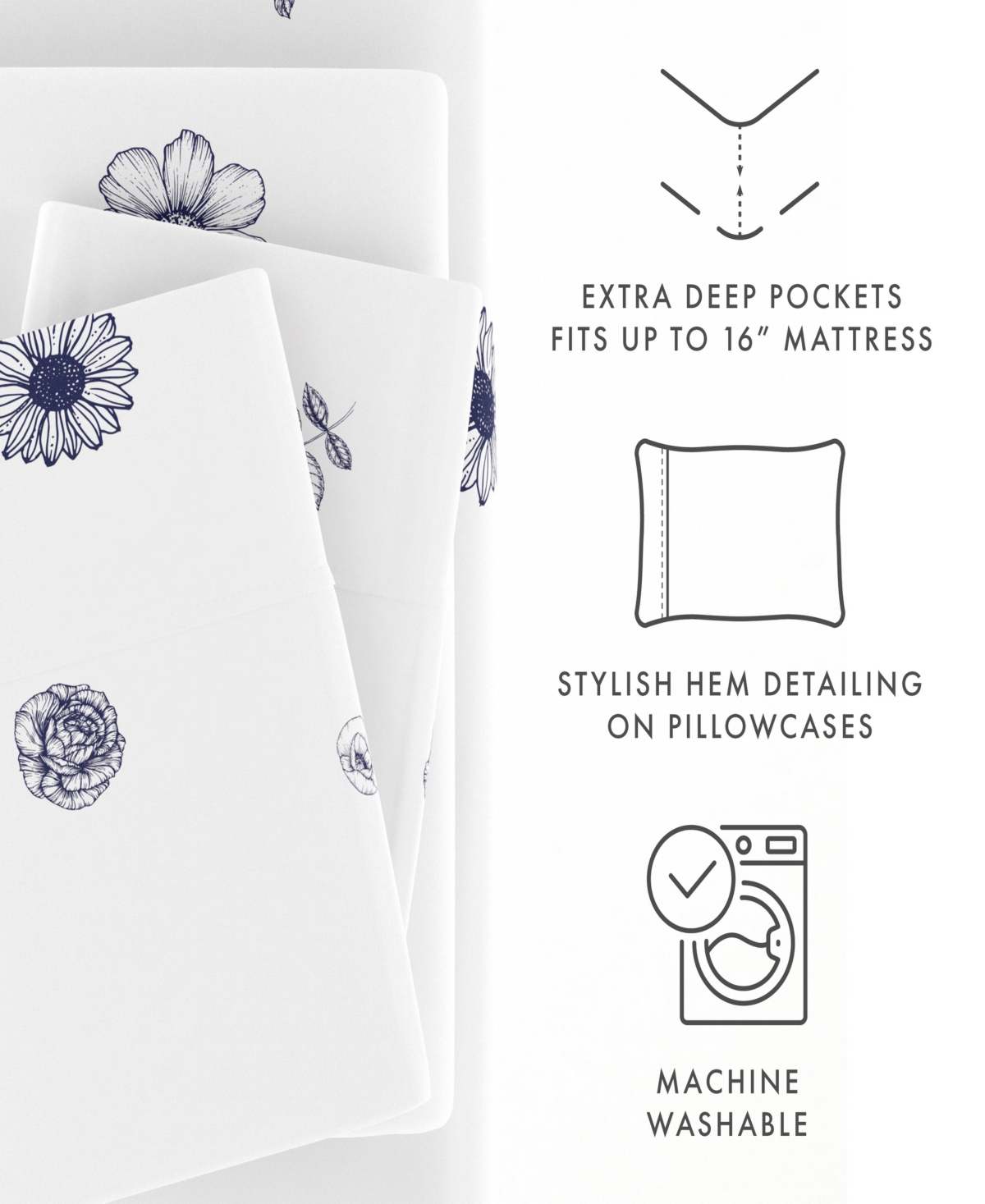ienjoy Home The Boho & Beyond Premium Ultra Soft Pattern 4-Pc. Sheet Set