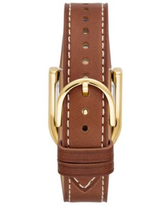 Women's Harwell Quartz Brown Leather Strap Watch, 28mm