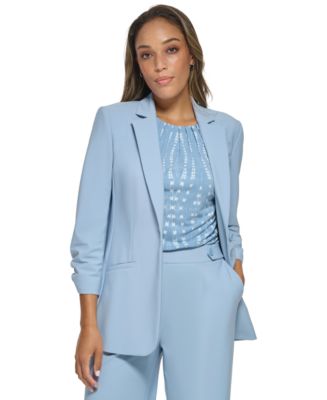 Calvin klein one button women's deals blazer