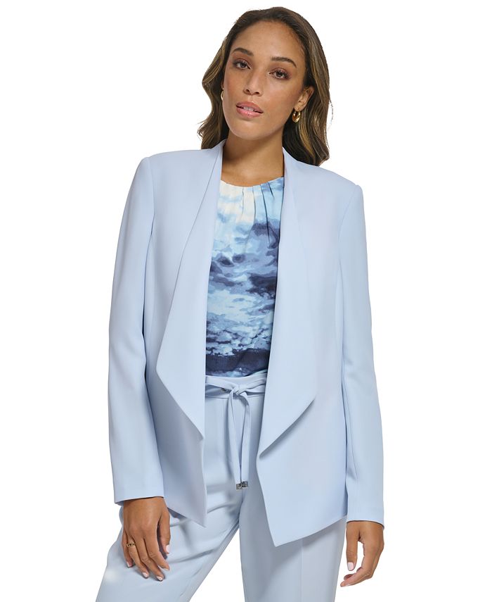 Calvin klein blue blazer womens store