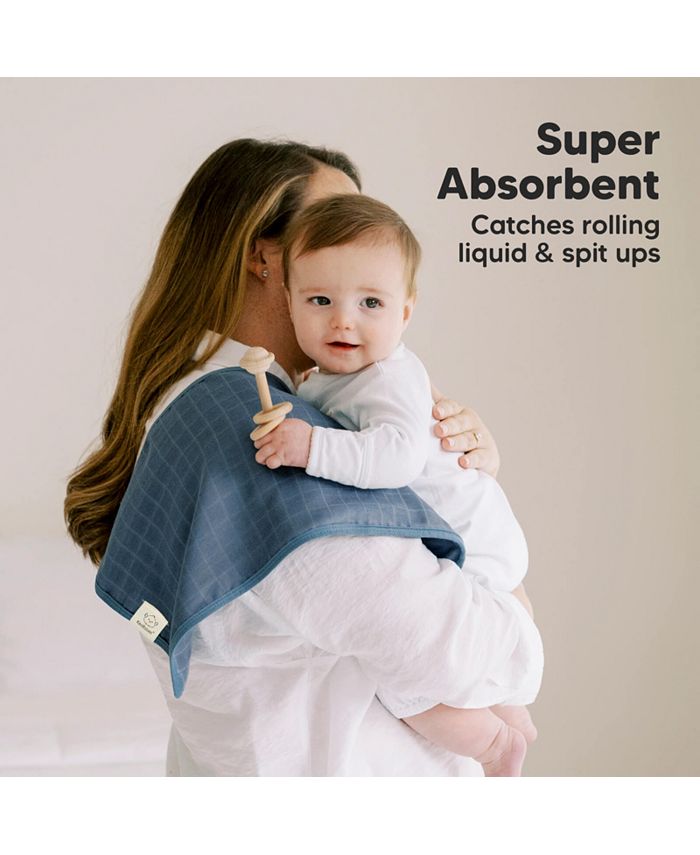 KeaBabies Kids 5pk Lumi Muslin Burp Cloths for Baby ganic Baby Burp