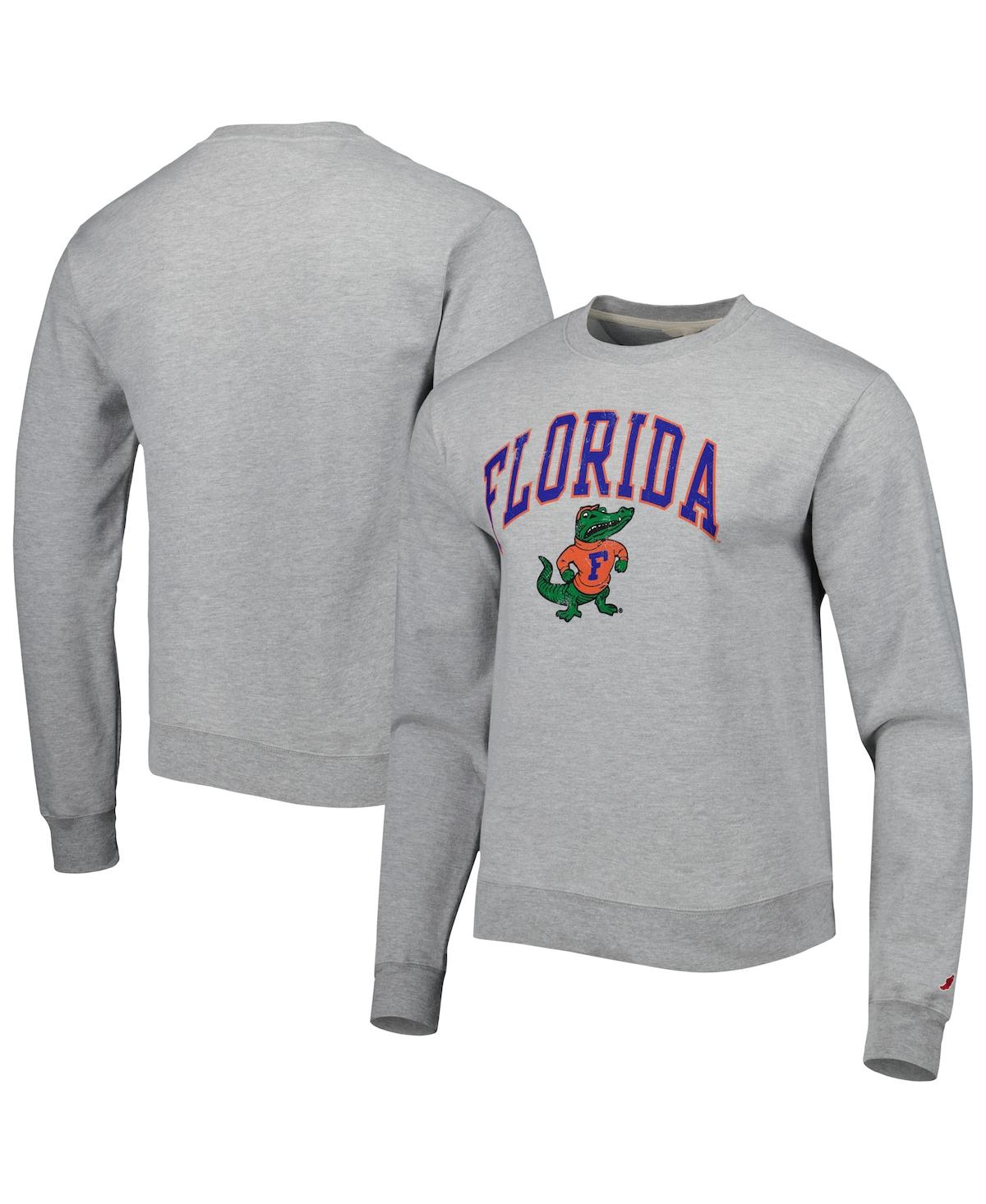 Men's League Collegiate Wear Gray Florida Gators 1965 Arch Essential Fleece Pullover Sweatshirt - Gray
