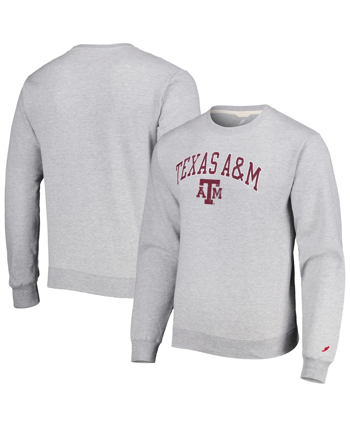 Men's League Collegiate Wear Gray Texas A&M Aggies 1965 Arch Essential Pullover Sweatshirt - Gray