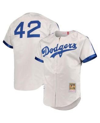 Men s Mitchell Ness Jackie Robinson Gray Brooklyn Dodgers Cooperstown Collection Authentic Jersey Macy s