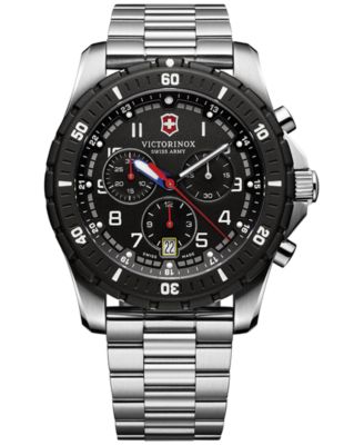 Victorinox Swiss Army - Men's Chronograph Maverick Sport Stainless Steel Bracelet Watch 43mm 241679