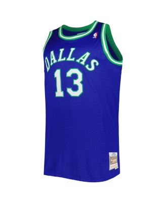 Men's Steve Nash Blue Dallas Mavericks Big and Tall Hardwood Classics 1998-99 Swingman Jersey