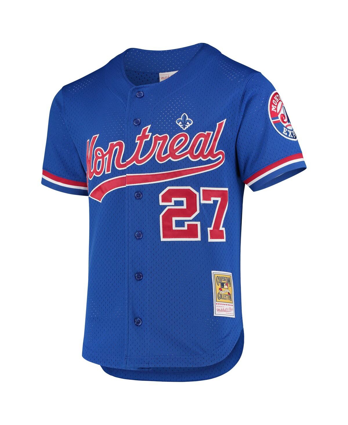 Men's Mitchell & Ness Vladimir GuerreroMontreal Expos 1997 Cooperstown Collection Mesh Batting Practice Jersey - Blue