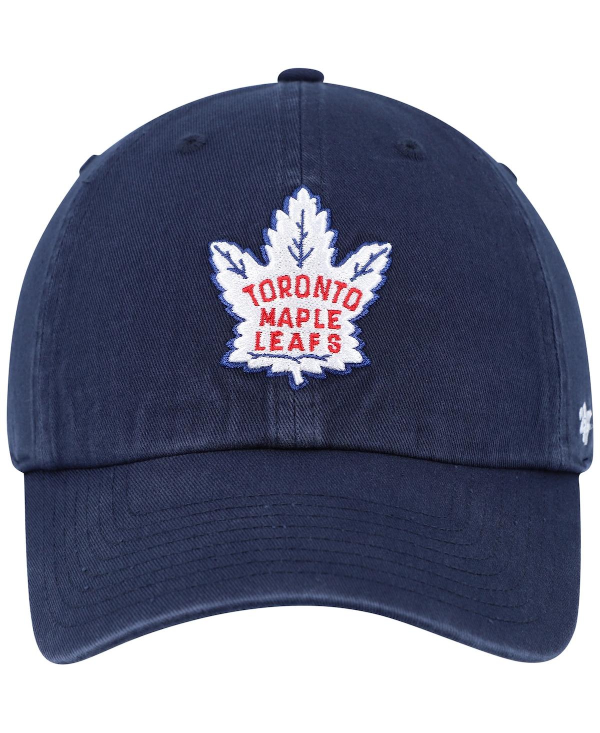 Men's '47 Brand Navy Toronto Maple Leafs Clean Up Adjustable Hat
