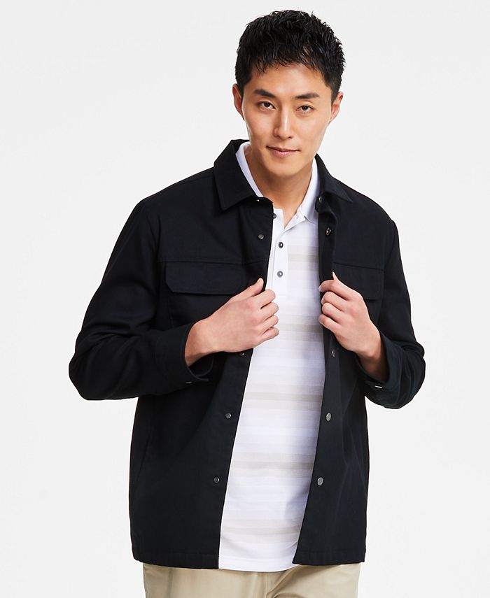 Alfani Men's Utility Four-Pocket Shirt Jacket, Created for Macy's - Macy's