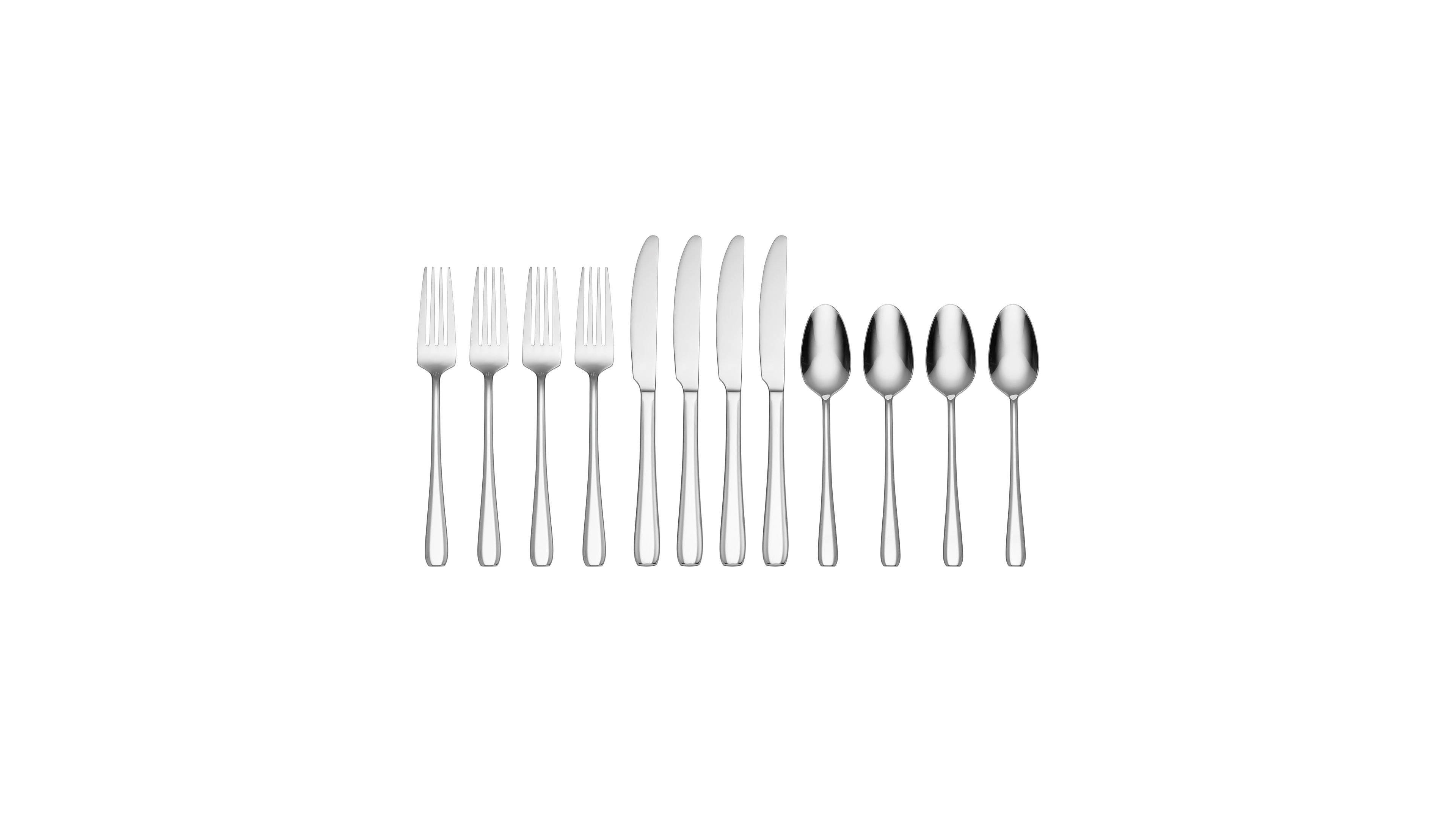 Oneida Waverly 12 Piece Everyday Flatware Set