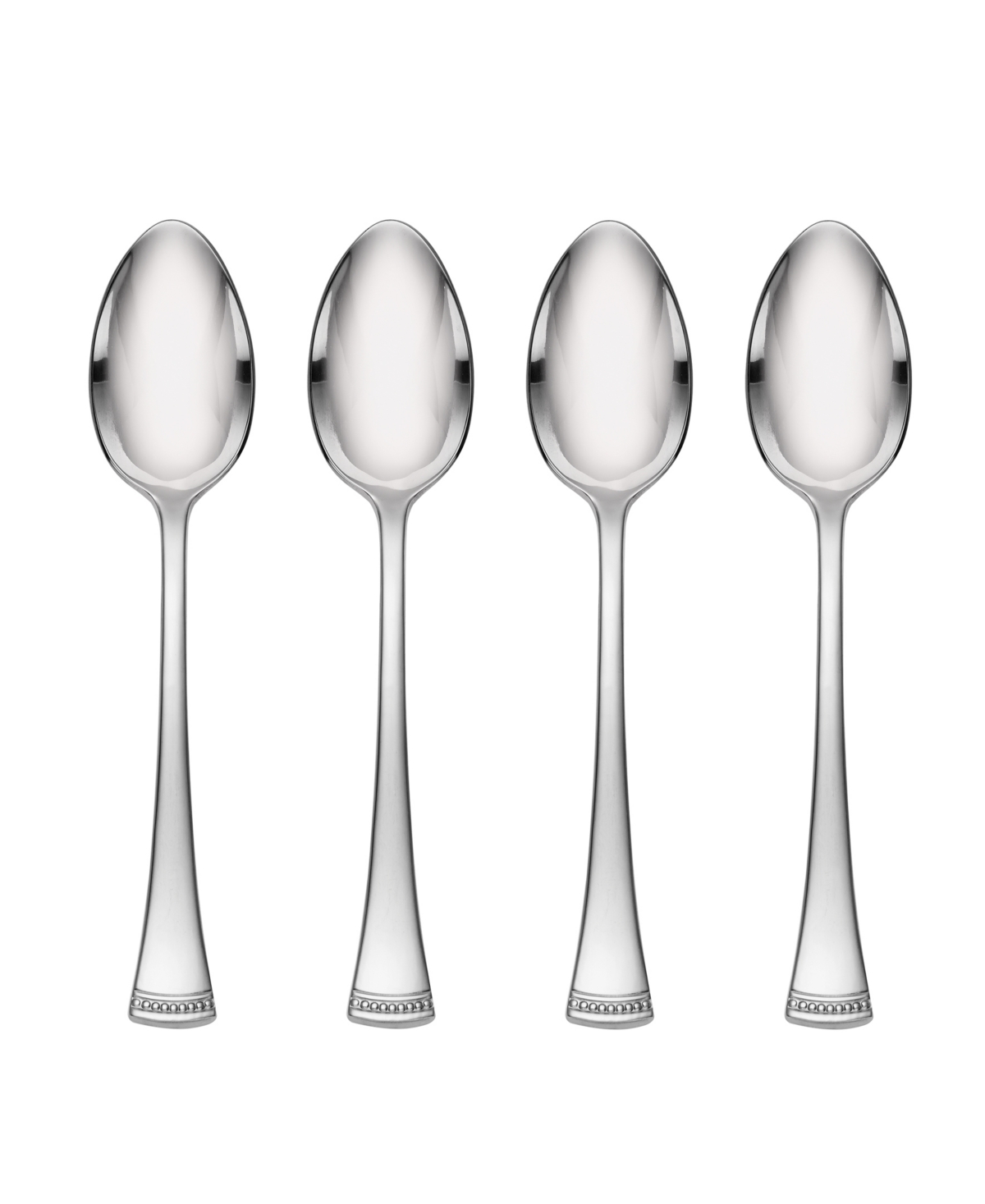 Shop Lenox Portola Dinner Spoons, Set Of 4 In Metallic
