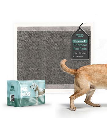 Bark & Clean Dog and Puppy Pee Pads, Leak-Proof Design, Quick-Dry