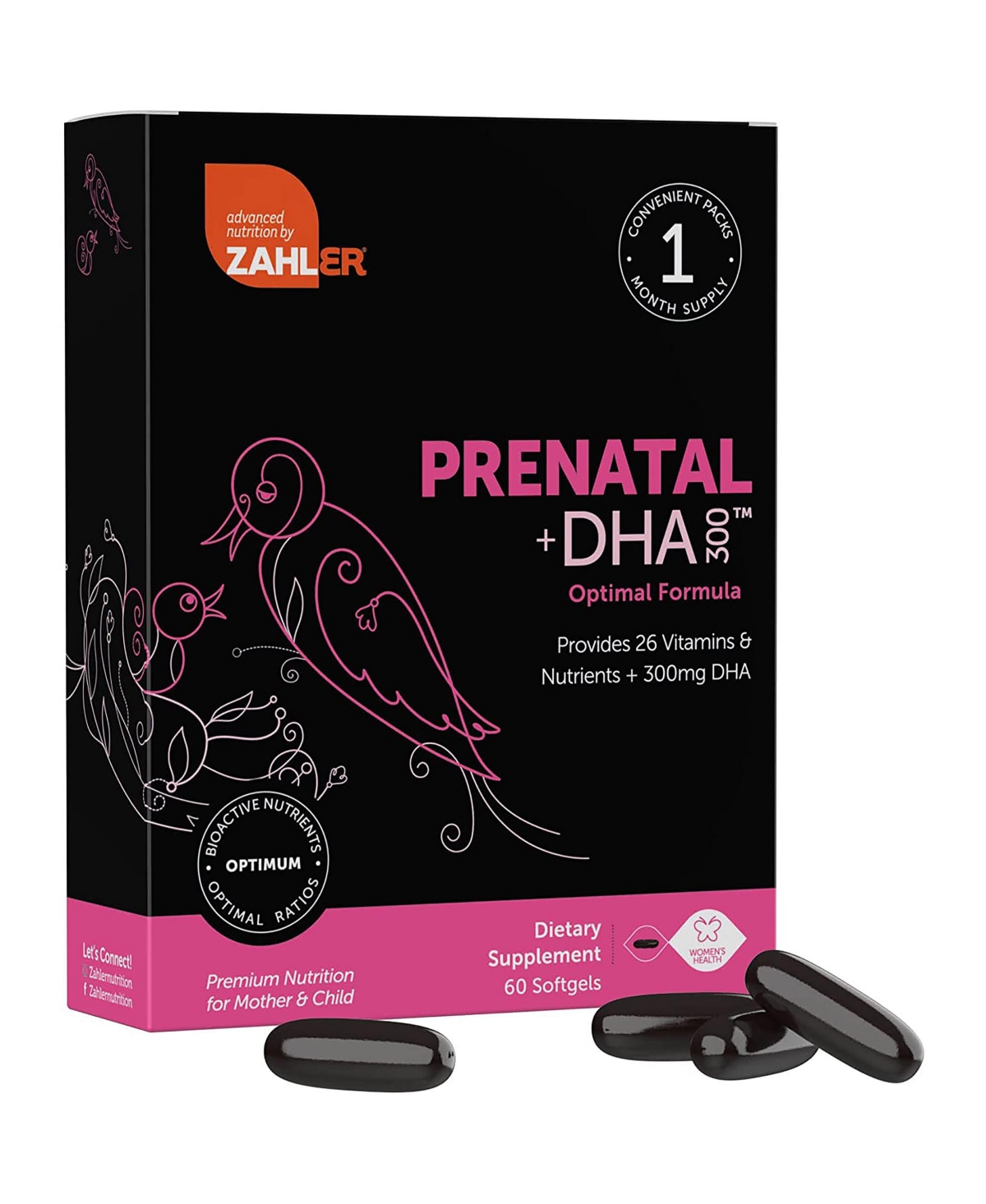 Prenatal Vitamin with Dha & Folate for Mother & Child - 60 Softgels