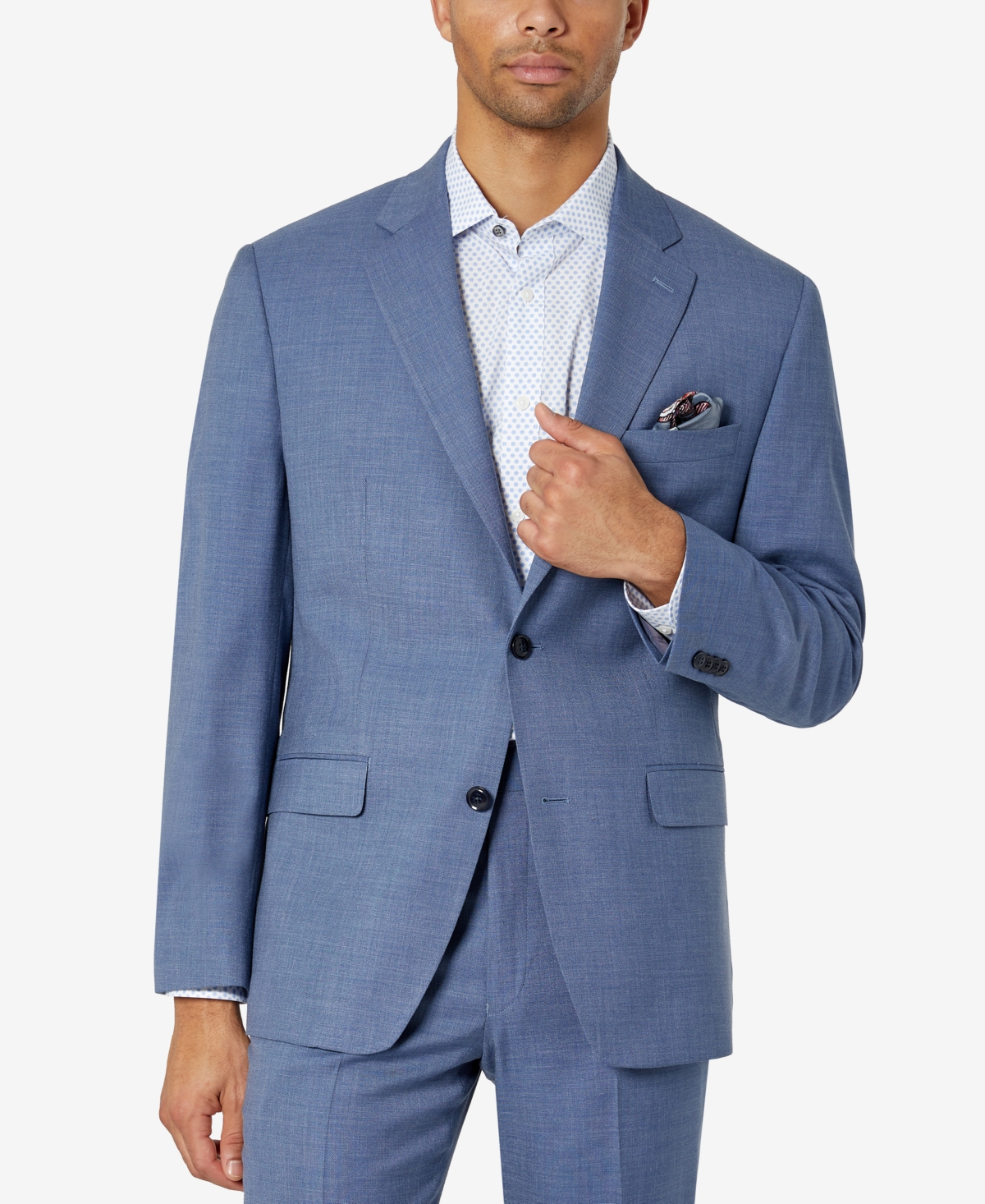 Sean John Men's Classic-fit Suit Jacket In Blue Solid | ModeSens