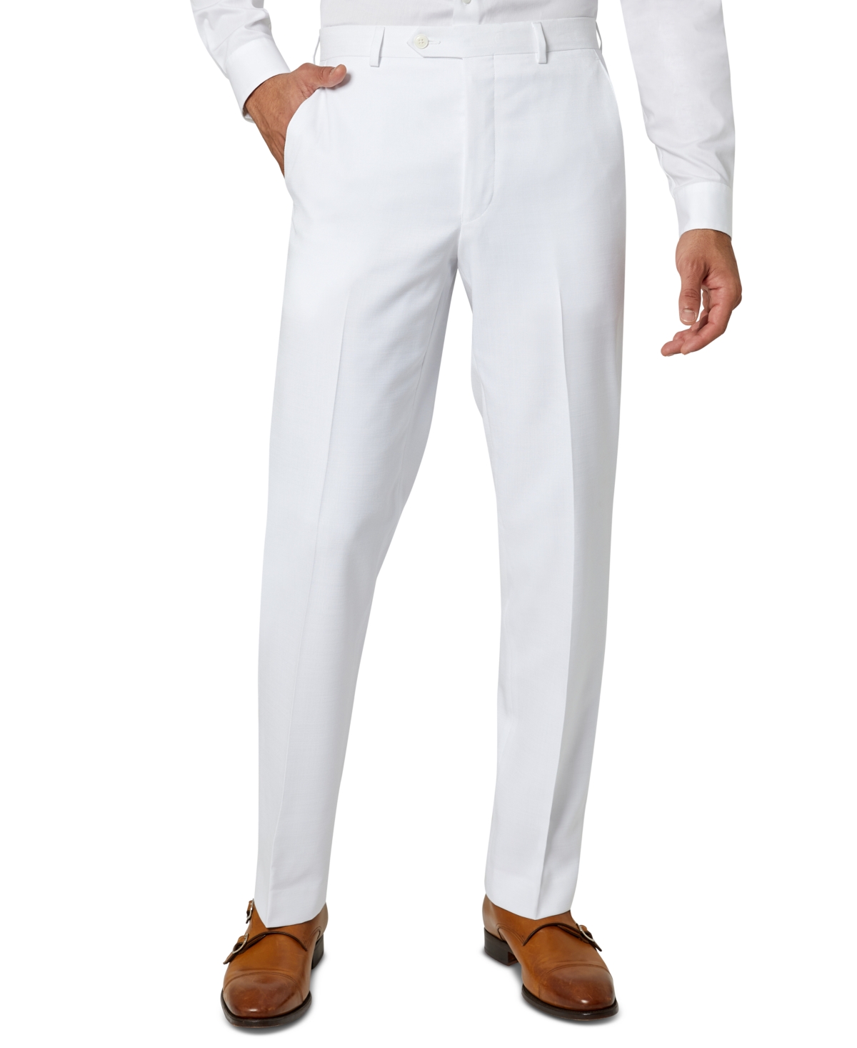 Sean John Men's Classic-fit Suit Pants In White | ModeSens