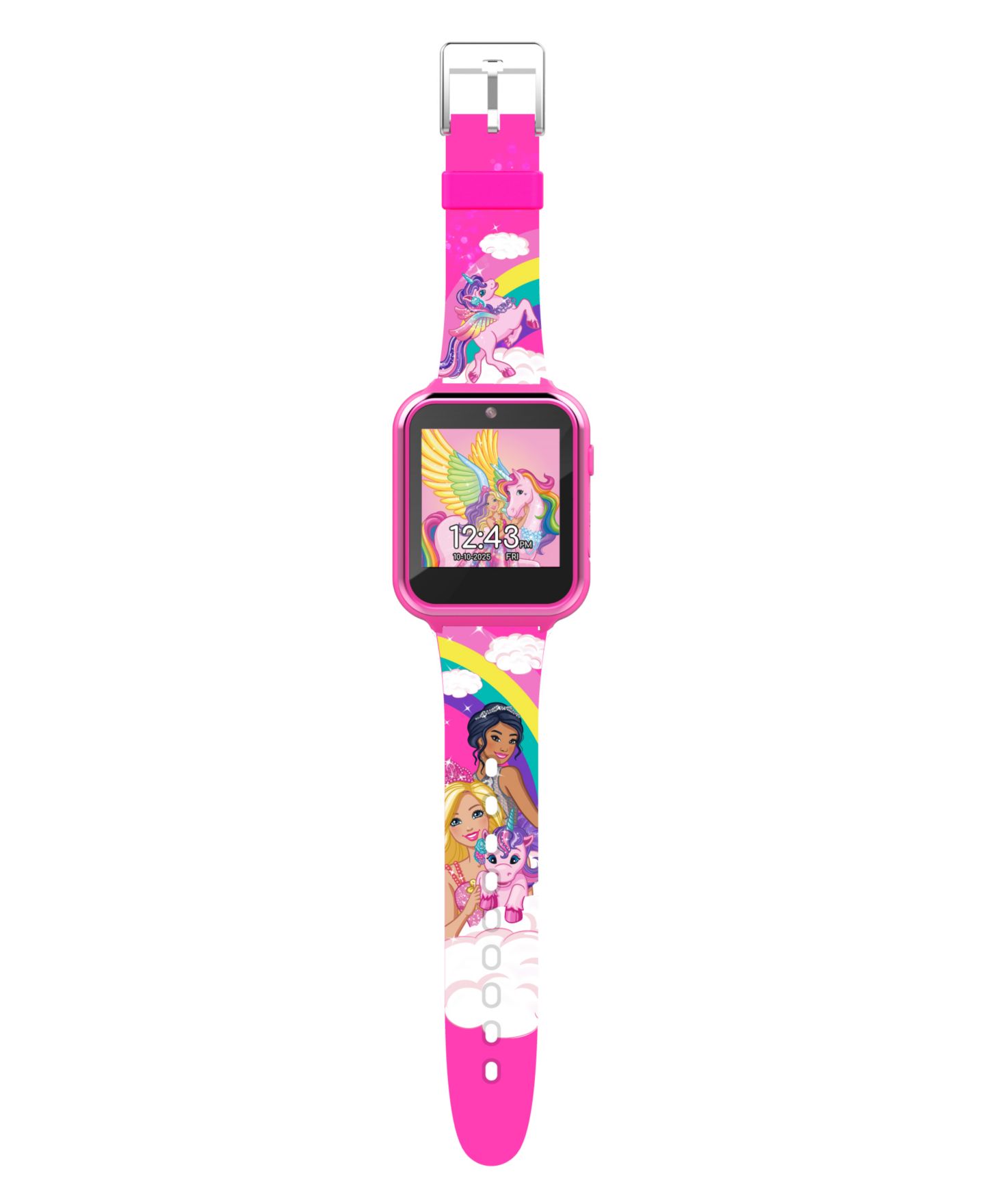 Детские часы Mattel Children's Barbie Pink Silicone Smart Watch 38mm — фото 3