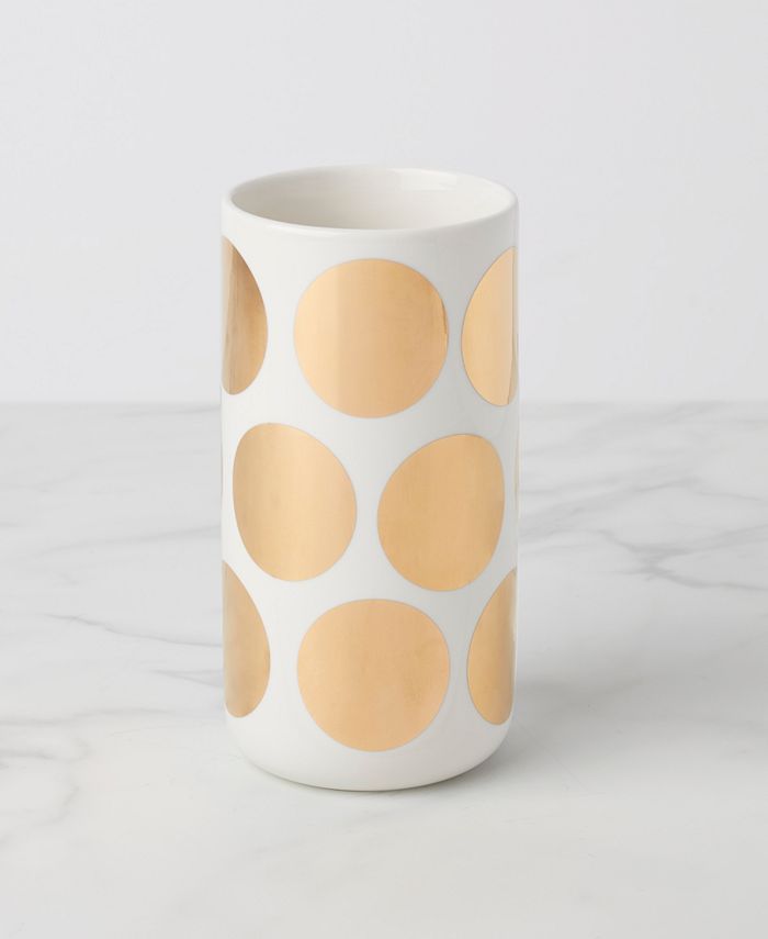 Kate Spade on the Dot Tall GoldTone Dot Vase Macy's