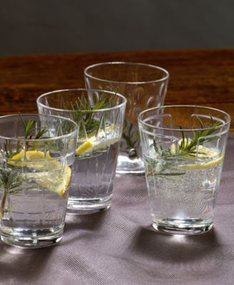Dressed Up Assorted Clear Tumblers, Set of 4