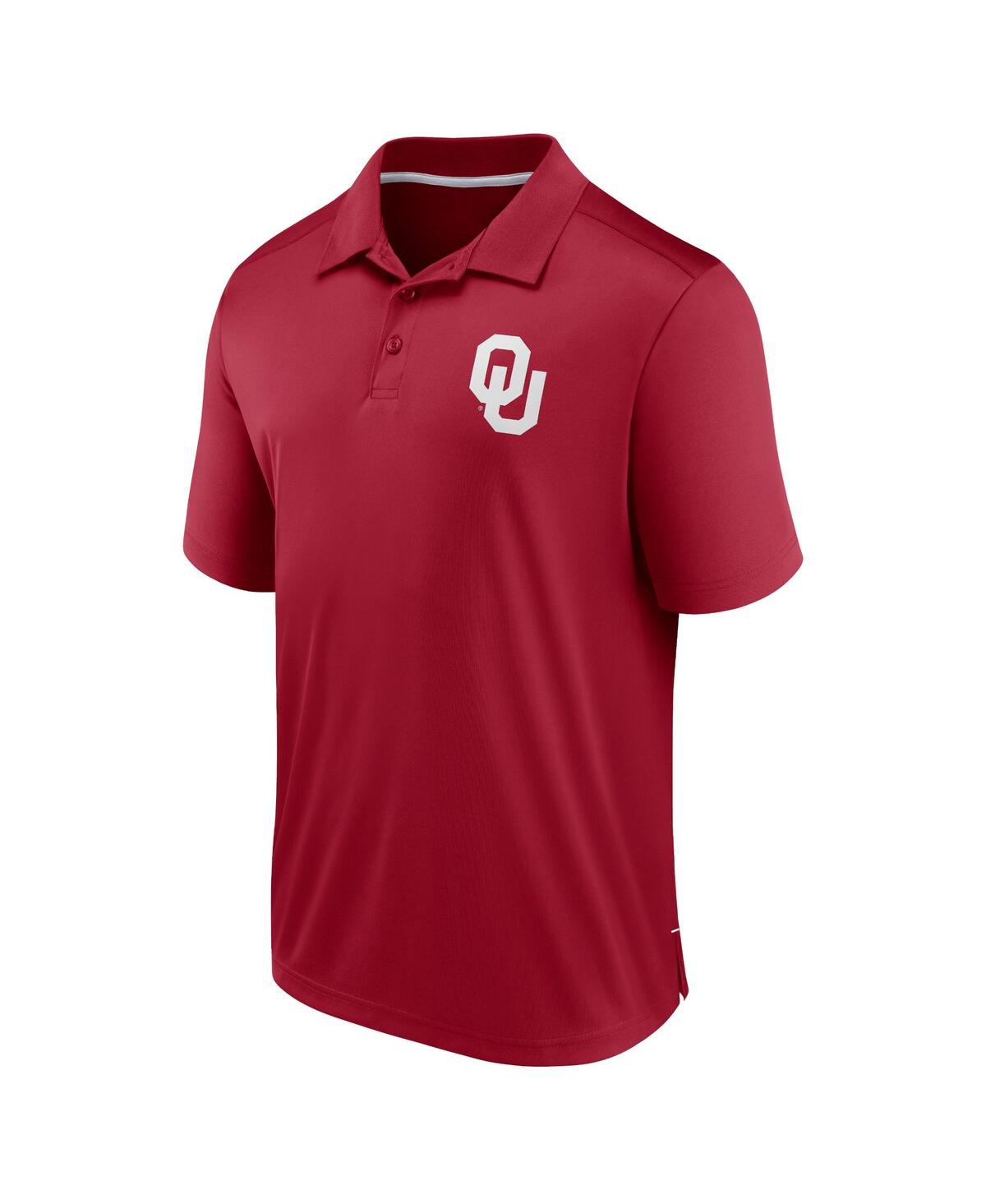 Fanatics Men's Crimson Oklahoma Sooners Left Side Block Polo Shirt In Crimson