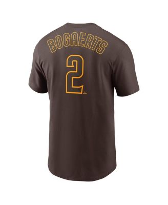 Men's Xander Bogaerts Brown San Diego Padres Name and Number T-shirt