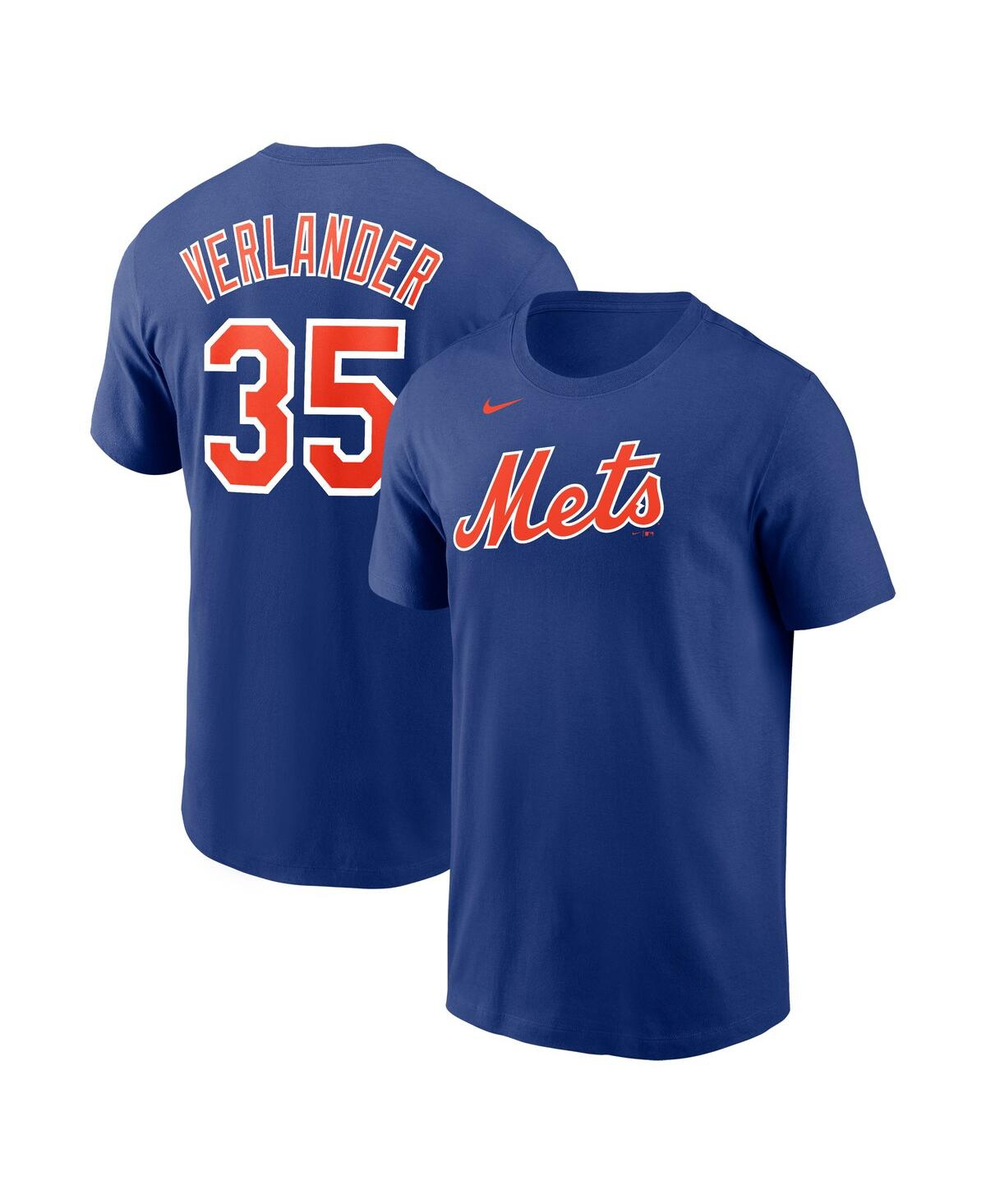 Nike Men's  Justin Verlander Royal New York Mets 2023 Name And Number T-shirt