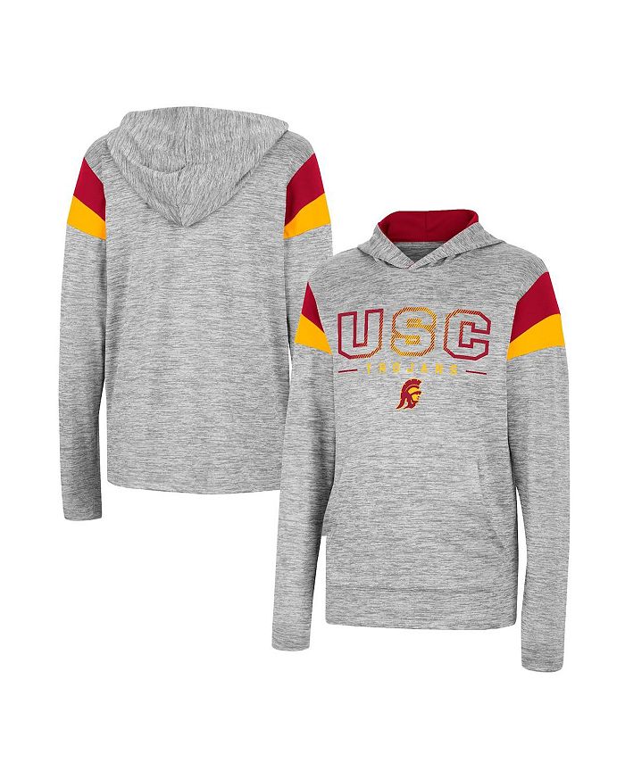 Colosseum Big Boys and Girls Heather Gray USC Trojans Tartookas