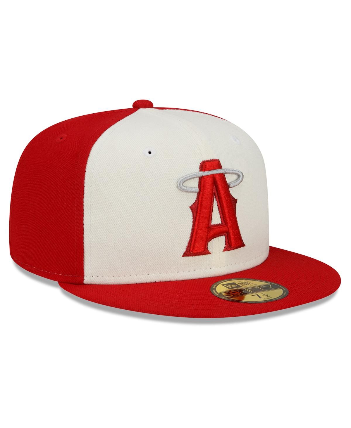 Shop New Era Men's  Red Los Angeles Angels City Connect 59fifty Fitted Hat