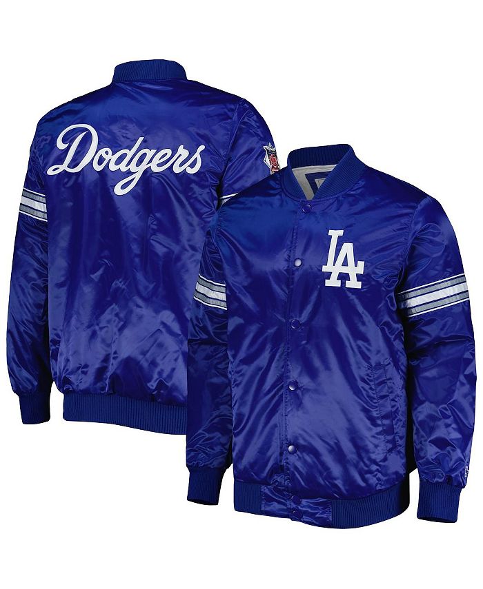 Starter Men's Royal, Gray Los Angeles Dodgers Reliever Varsity Satin Raglan  Full-Snap Jacket - Macy's