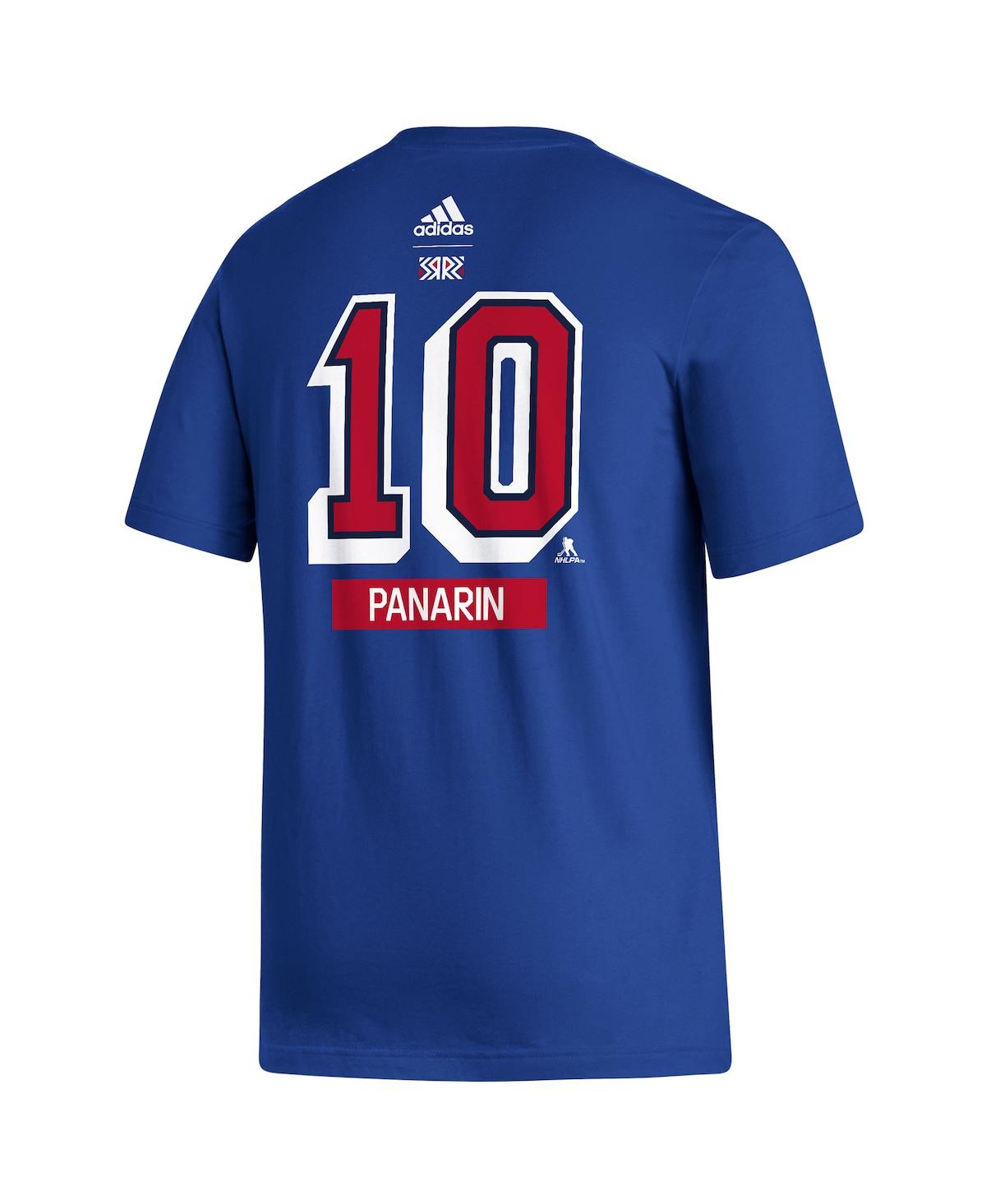 Men's adidas Artemi PanarNew York Rangers Reverse Retro 2.0 Name and Number T-shirt - Royal