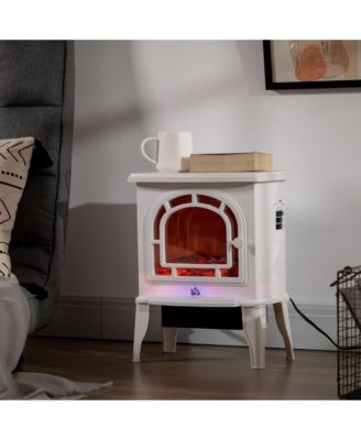 18" 750W/1500W Electric Fireplace Stove w/Tip-Over Protection