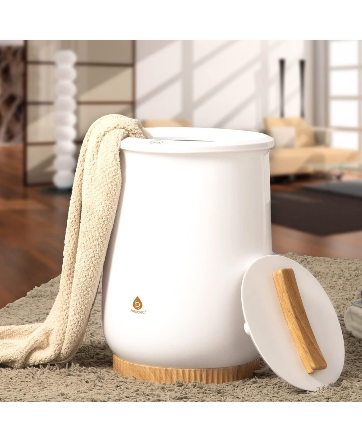 Bucket Style Towel Warmers - White