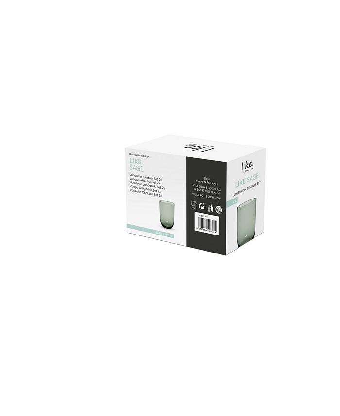 Villeroy & Boch Like Color 1 : Set De 2 Verres à Eau En Verre Coloré 9x8cm - Pour Des Moments Festifs & Colorés