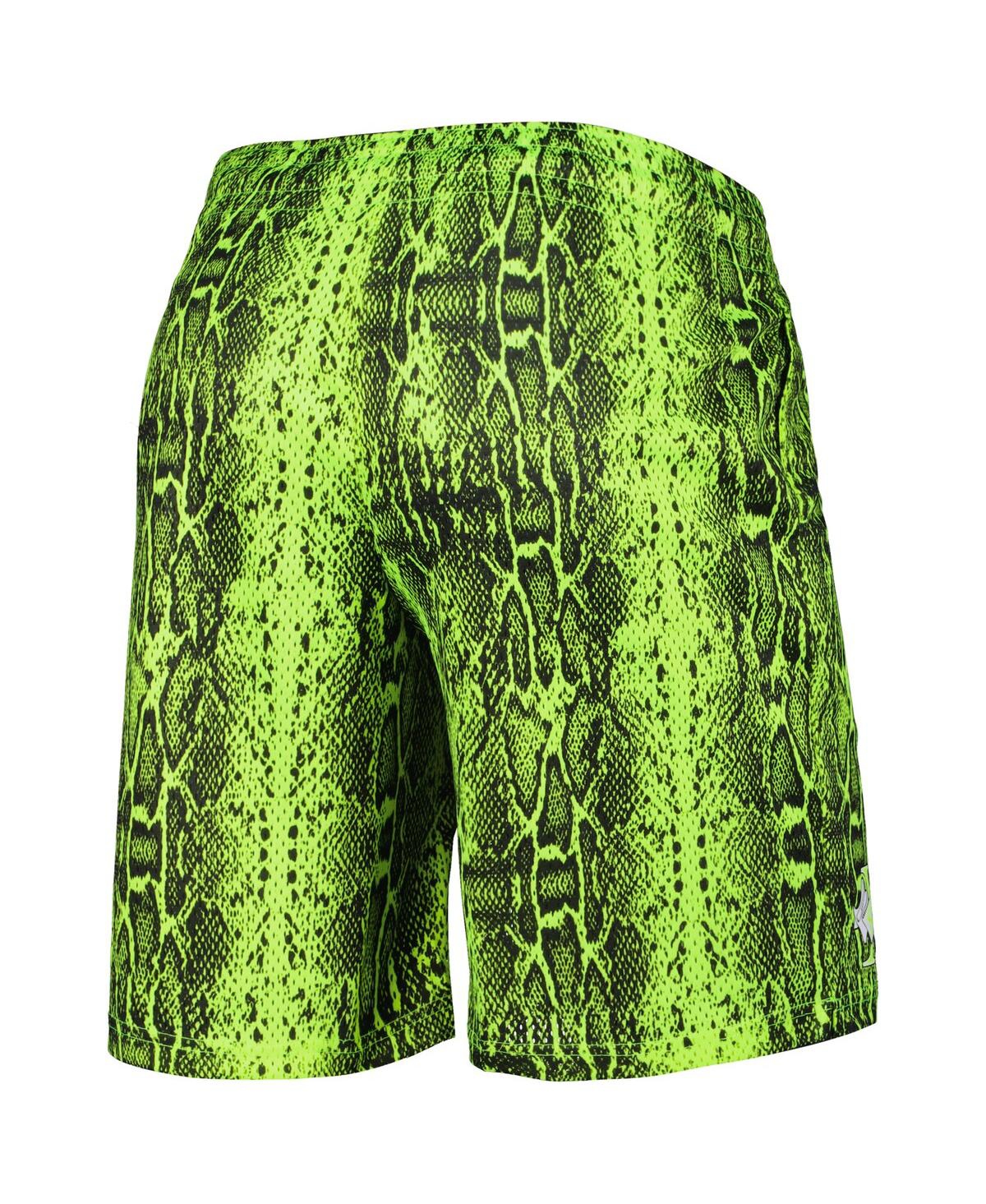 NEW ERA MEN'S NEW ERA NEON GREEN LAS VEGAS RAIDERS SUMMER POP SHORTS 