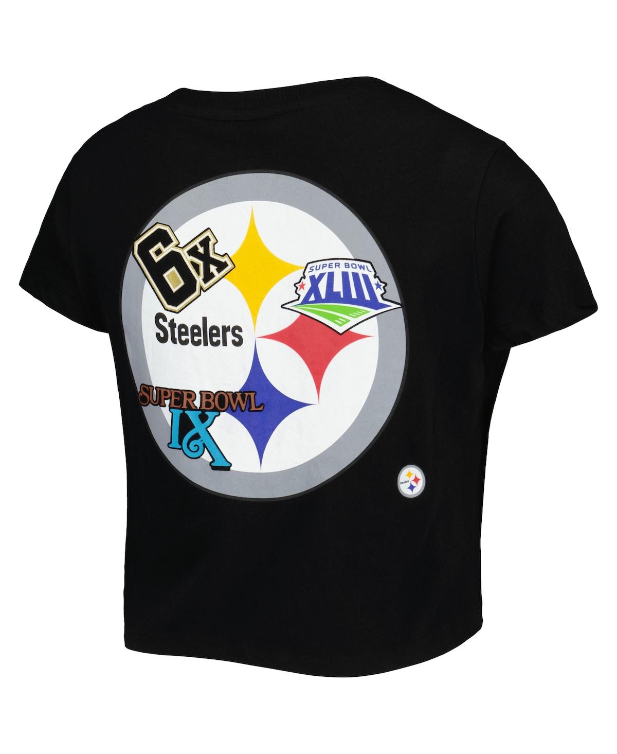 Shop New Era Women's  Black Pittsburgh Steelers Historic Champs T-shirt
