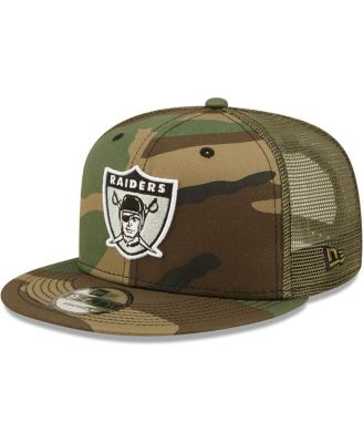 Men's New Era Camo/Olive Dallas Cowboys Trucker 9FIFTY Snapback Hat