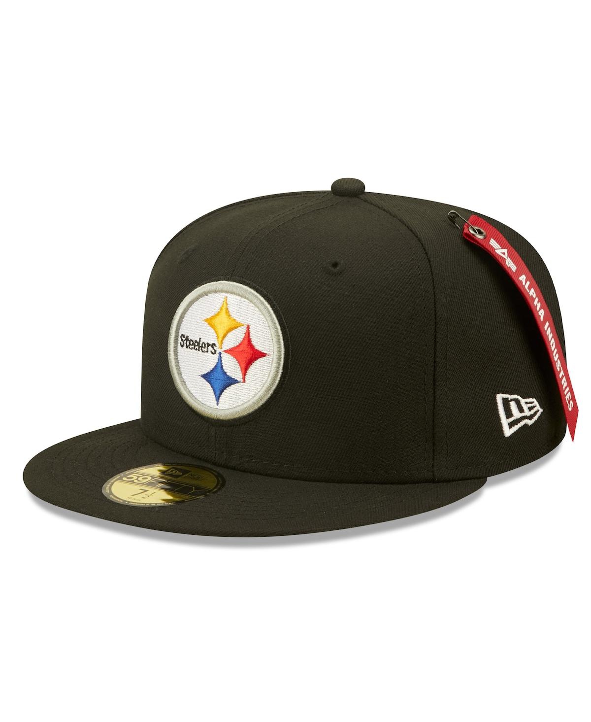 Men's New Era X Alpha IndustriesPittsburgh Steelers Alpha 59Fifty Fitted Hat - Black