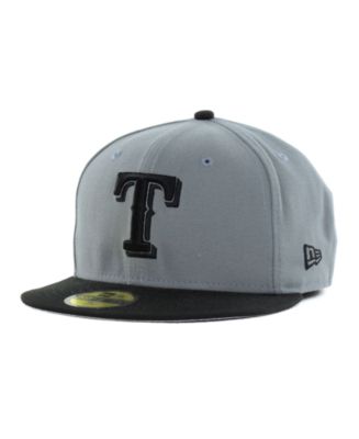 New Era Texas Rangers Black and White Fashion 59FIFTY Cap - Macy's