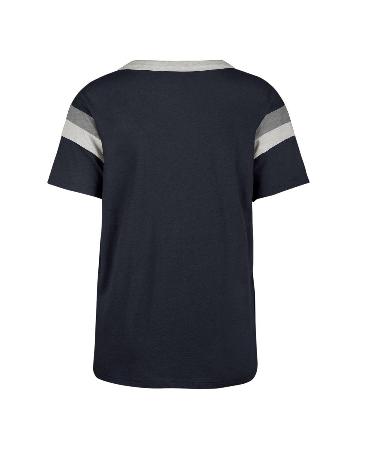 Shop 47 Brand Women's ' Navy Dallas Cowboys Phoenix V-neck T-shirt
