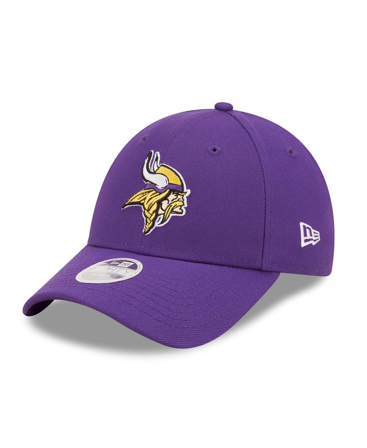 Shop New Era Women's  Purple Minnesota Vikings Simple 9forty Adjustable Hat