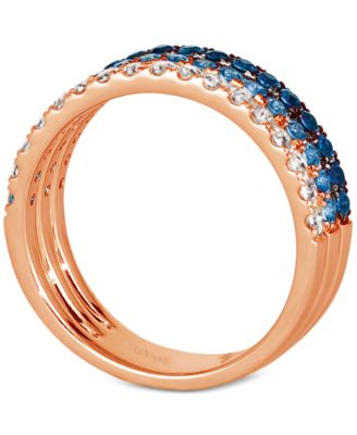 Denim Ombr&eacute; Sapphire (9/10 ct. t.w.) Ring in 14k White Gold, Rose Gold or Yellow Gold