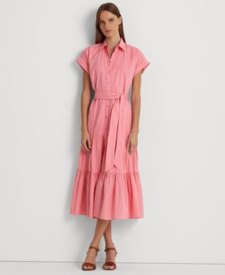 Lauren Ralph Lauren - Women's Gingham Belted Cotton Dress