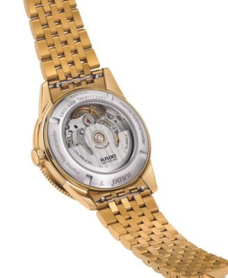 Women's Swiss Automatic Captain Cook x Marina Hoermanseder Heartbeat Gold-Tone Stainless Steel Bracelet Watch 37mm